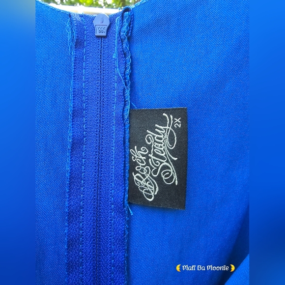 Rocksteady Dress - ModCloth Lady Love in Blue, Size 2xl - Picture 4 of 7